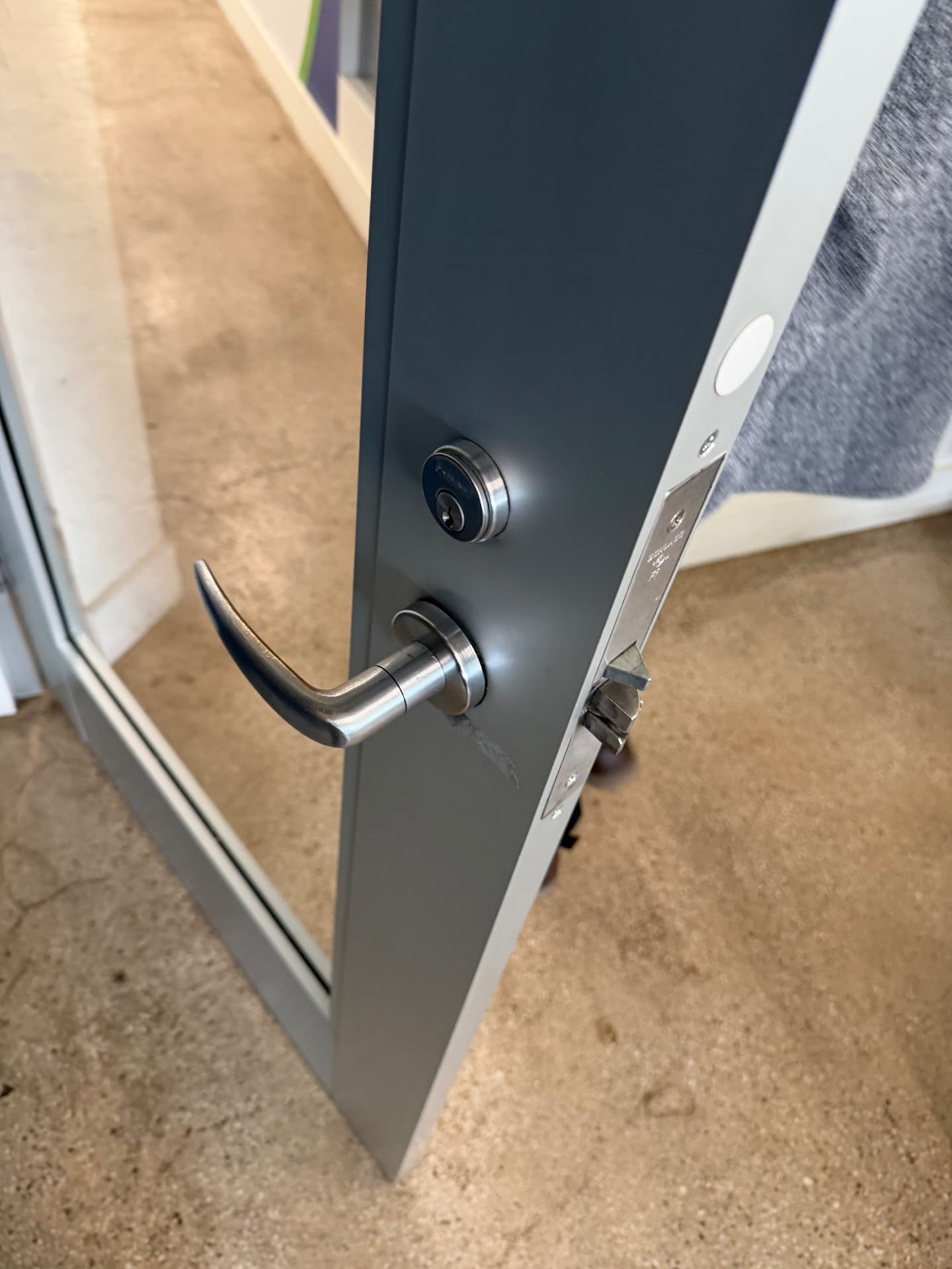 Office door hardware replacement